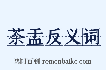 茶盂反义词是什么意思的图片